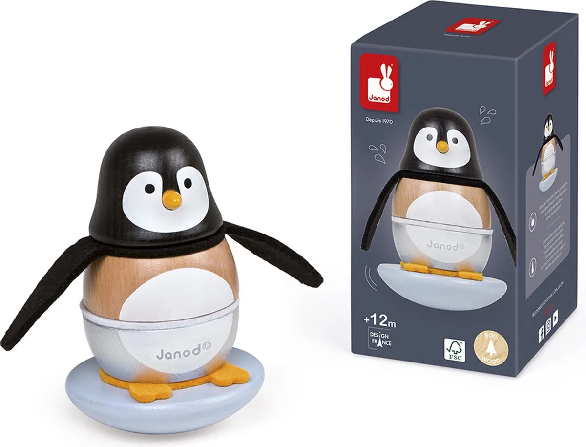 Zigolos - Stapeltuimelaar - Pinguïn by Janod in Multicolour – product photo