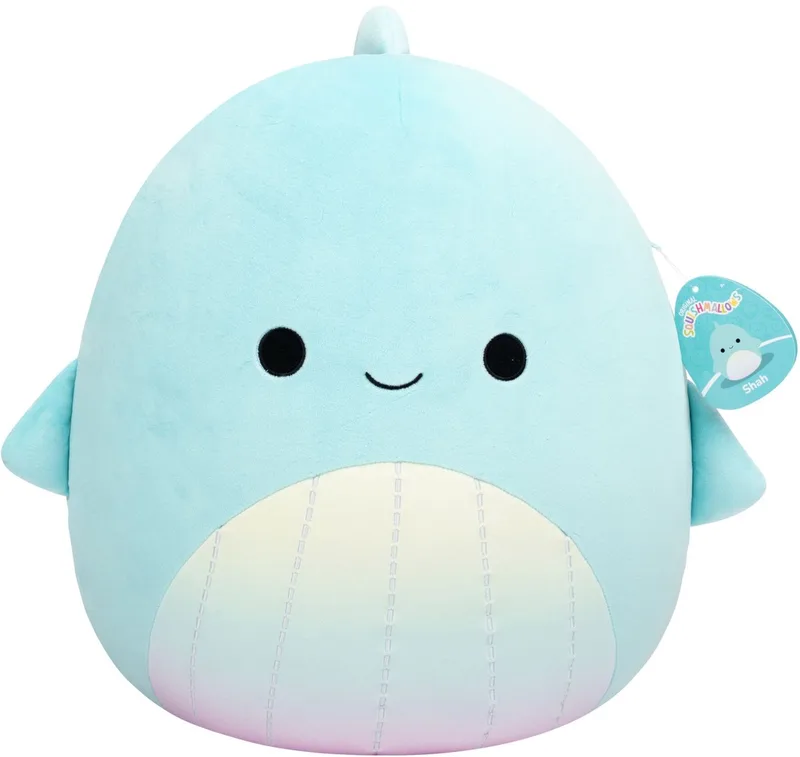 Squishmallows - Large Plush (Shah - Teal Whale W/Rainbow Belly) - 40cm Plush von Jazwares in Mehrfarbig – Produktfoto