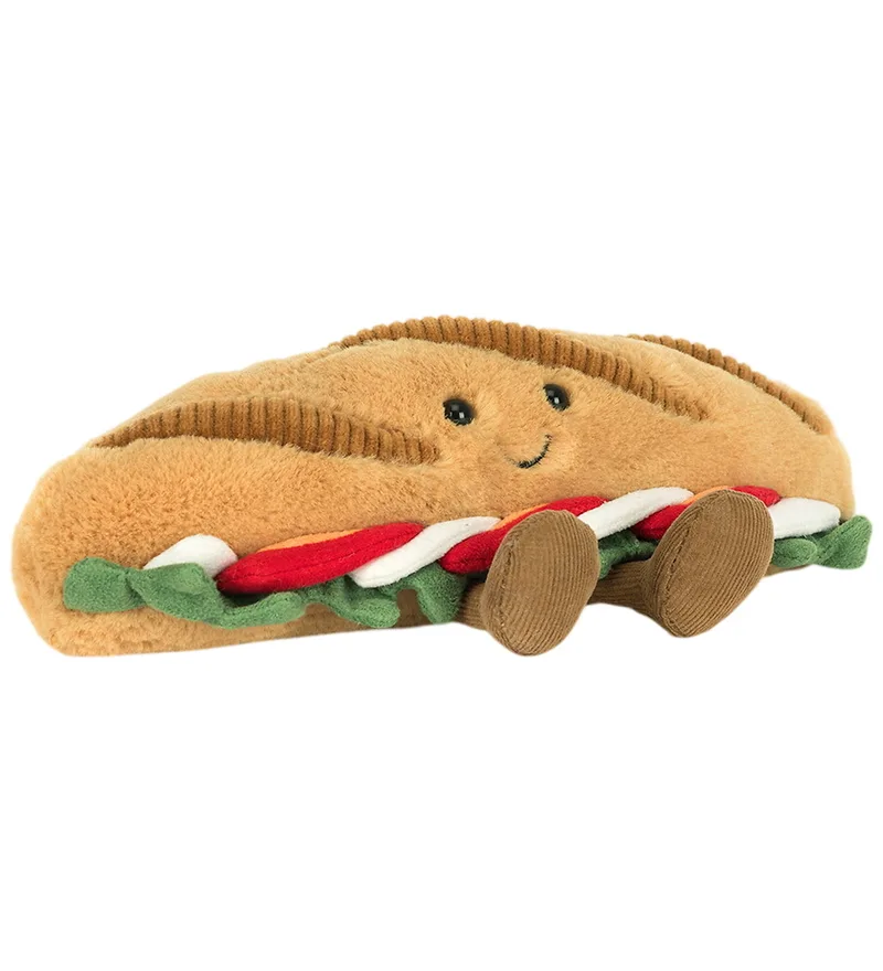 Knuffel - 12x6 cm - Amuseables Caprese Stokbrood från Jellycat – produktbild