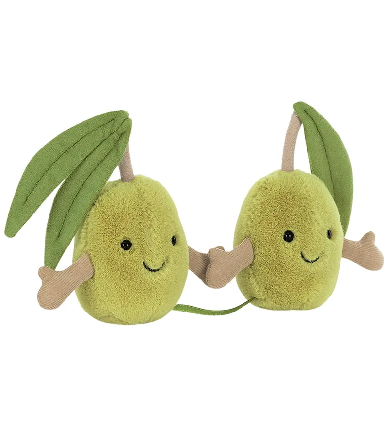 Knuffel - 14x18 cm - Amuseables Paar olijven von Jellycat – Produktfoto