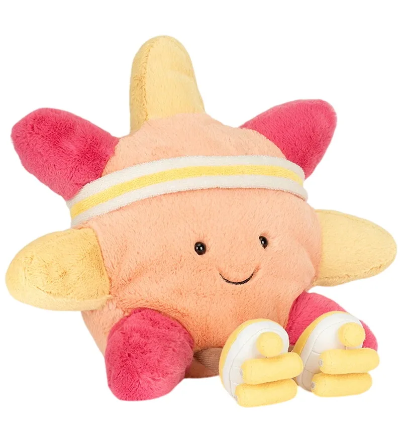 Knuffel - 30 cm - Amuseables Zon 'Roller schaatsen' van Jellycat – productfoto