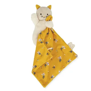 Carre Douceur - Knuffeldoekje - Kat - Geel by Kaloo in Kat Geel – product photo 3 of 6