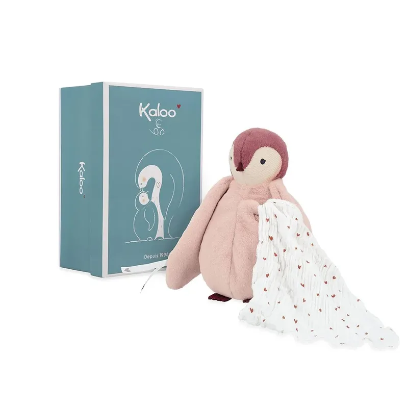 Complices – Pinguin - Knuffel doek by Kaloo in Pink – product photo 4 of 6