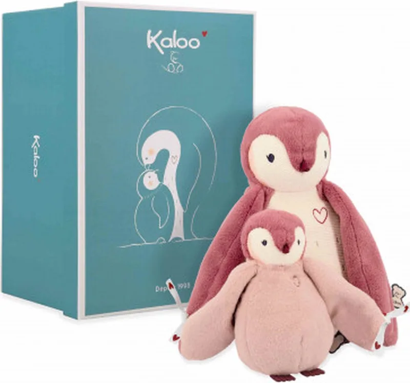 Complices – Pinguin met kusjesdoek by Kaloo in Pink – product photo