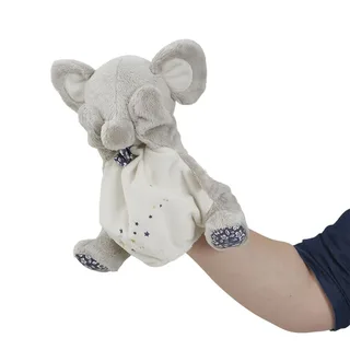 handpop olifant - knuffelpop voor fantasierijk spel. fra Kaloo i Flerfarvet – produktbillede 2 af 3