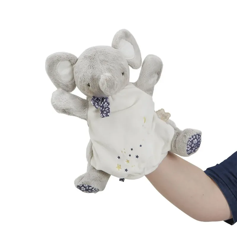 handpop olifant - knuffelpop voor fantasierijk spel. fra Kaloo i Flerfarvet – produktbillede 3 af 3