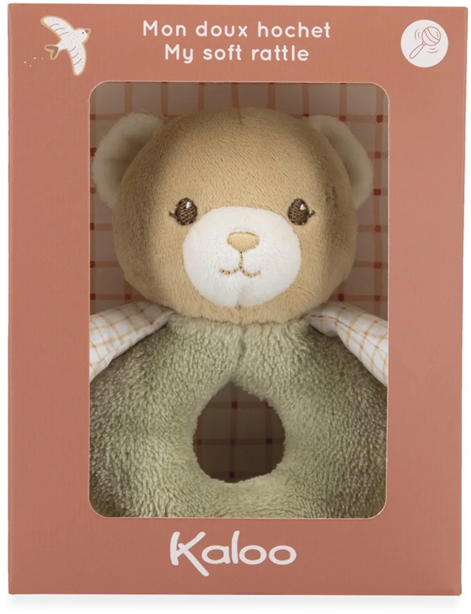 Home - Rammelaar - Zacht met - Kleur groen by Kaloo in Beer – product photo