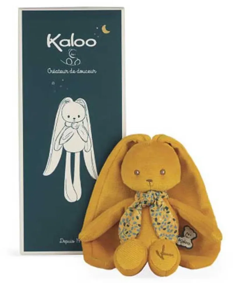 Lapinoo - Knuffel konijn - geel kleur - 25 cm. de Kaloo en Oker – photo du produit