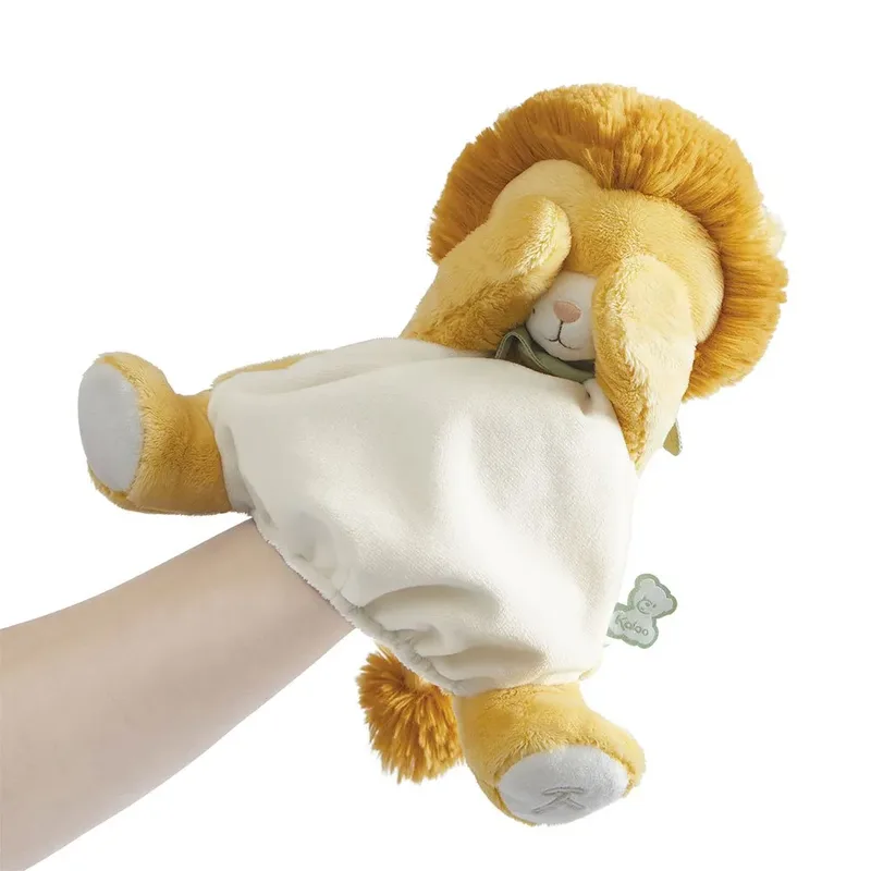 Les Amis - Handpop - Leeuw - Knuffelvriendje by Kaloo in Handpop Leeuw – product photo 2 of 3