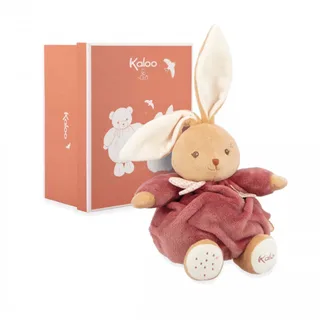Patapouf - Knuffel - Konijn - Bordeaux kleur - 17 cm. van Kaloo in Konijn Bordeaux – productfoto 1 van 3