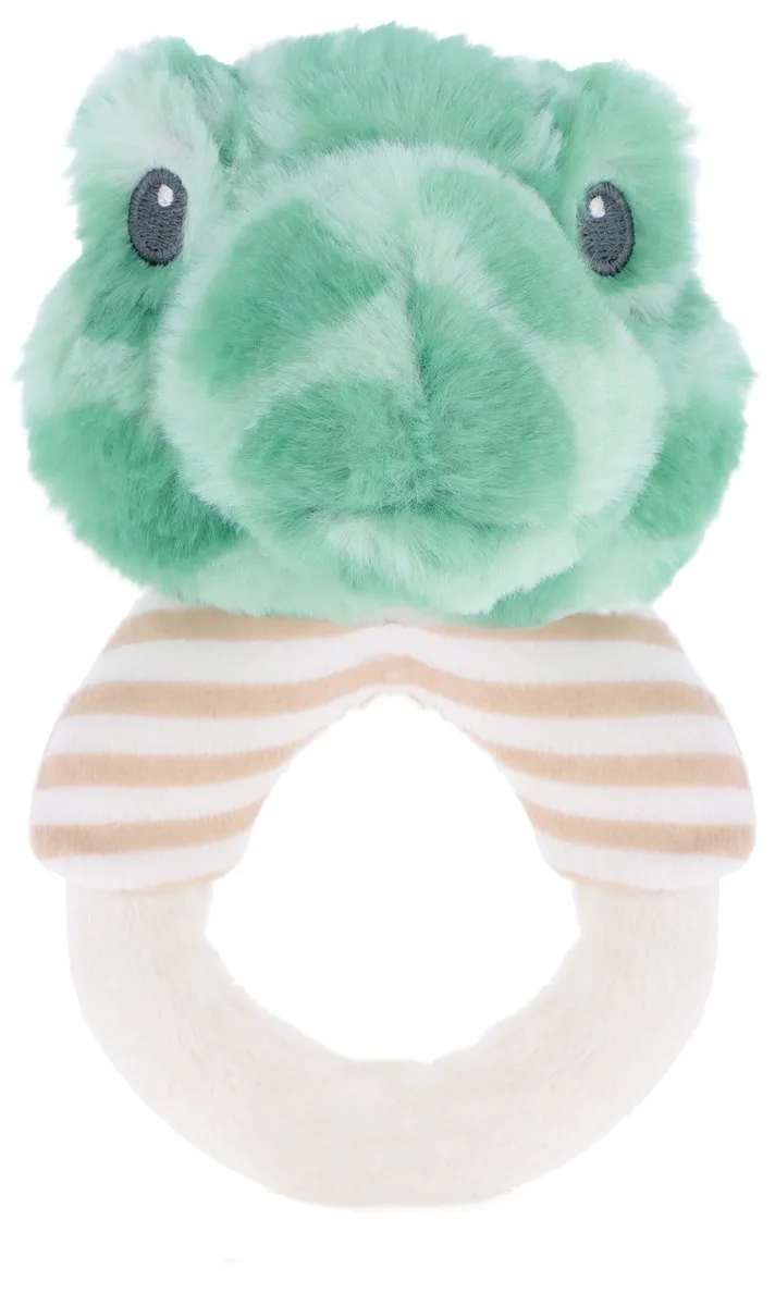 ring Rammelaar schildpad - 14 cm - Dieren Knuffels van Keel Toys in Groen – productfoto