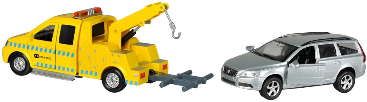 Afsleepwagen met Volvo V70 van Kids Globe in Geel – productfoto