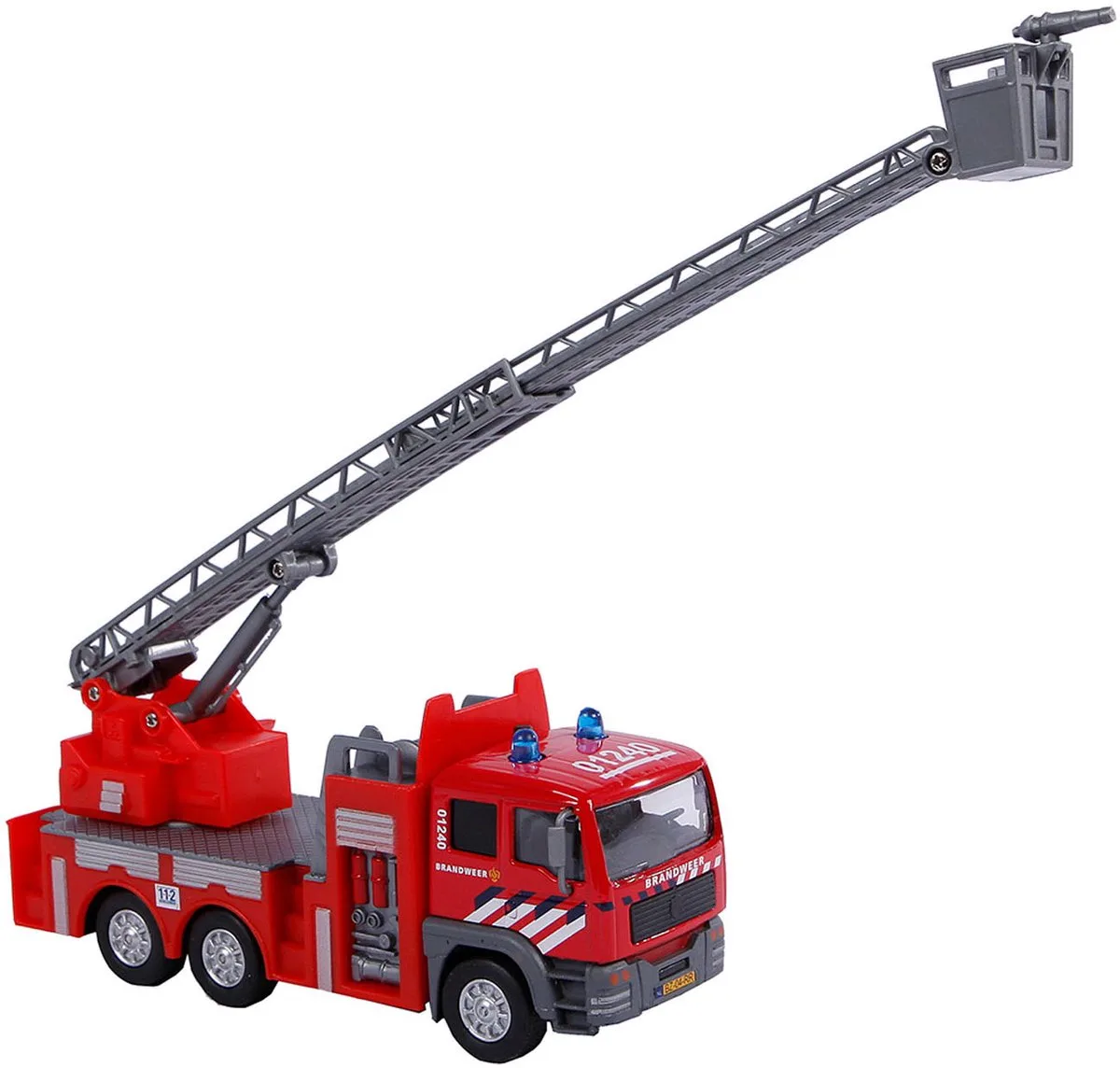 Die-cast Brandweer Ladderwagen NL, 16cm van Kids Globe in Meerkleurig – productfoto