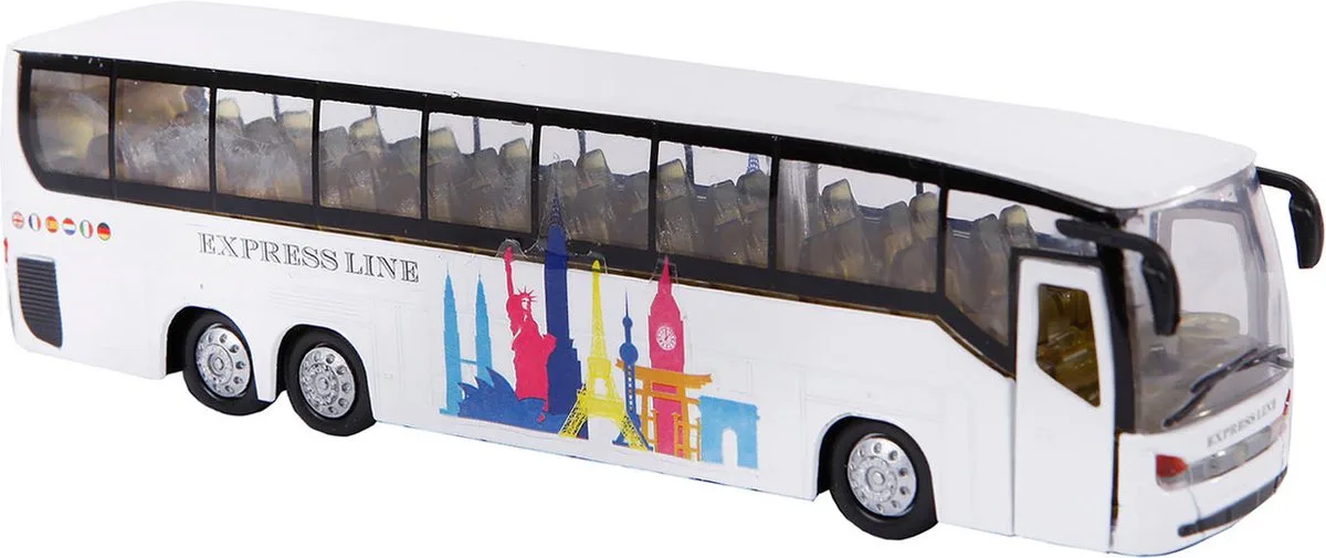 Die-cast Bus met Licht en Geluid, 19cm van Kids Globe in 4305107 – productfoto