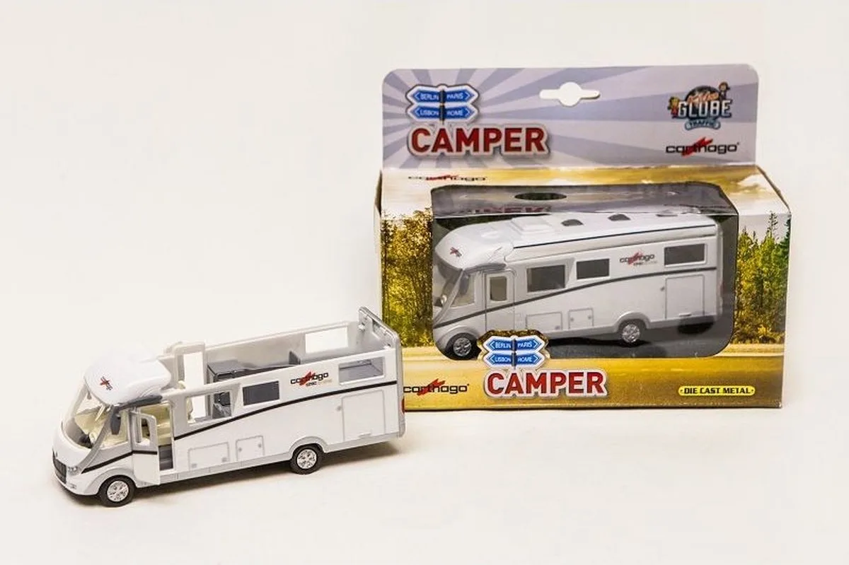 Die-cast Carthago Camper met Licht, 16cm von Kids Globe in Mehrfarbig – Produktfoto