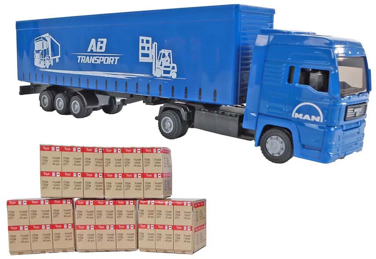Man Vrachtwagen met Oplegger, 30cm de Kids Globe en Multicolore – photo du produit