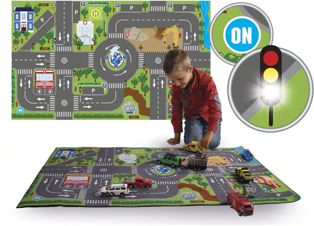 Speelkleed Verkeer met Led verkeerslichten von Kids Globe in Mehrfarbig – Produktfoto