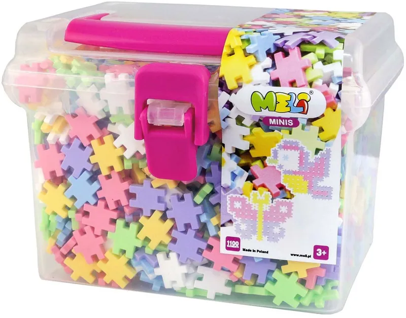 bouwblokken pastel reisdoos 1100 stuks creatief speelgoed. by K'NEX in Meerkleurig – product photo