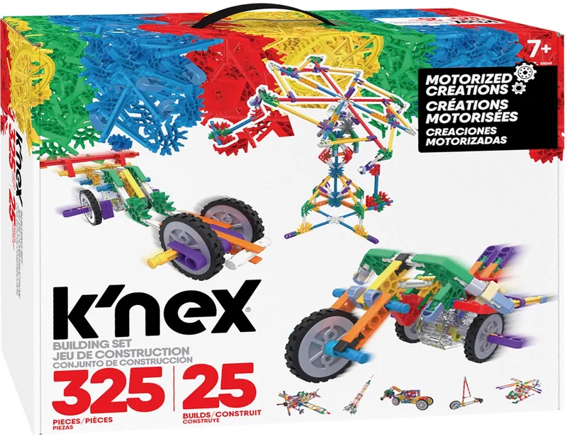 bouwset motorized constructiespeelgoed 25 modellen 325-delig. fra K'NEX i Meerkleurig – produktbillede