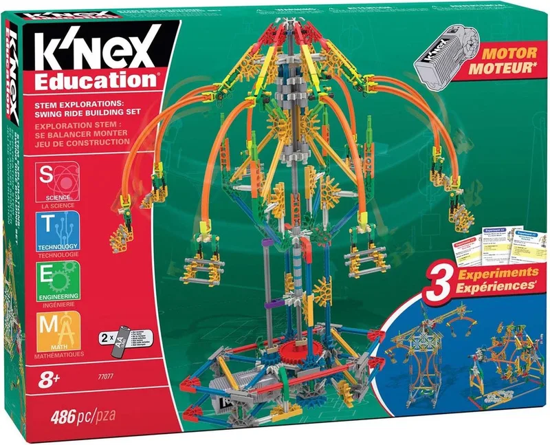 Build & Learn Swing Ride – 486-delig by K'NEX in Multicolor – product photo