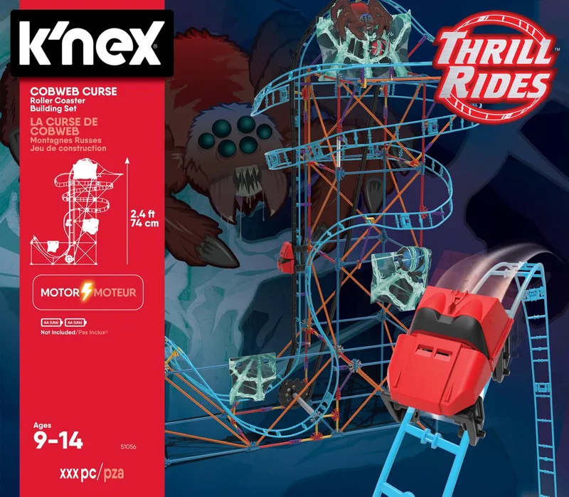 Thrill Rides Cobweb Curse Achtbaan - Bouwset von K'NEX in Mehrfarbig – Produktfoto