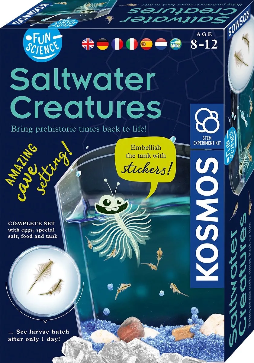 Experimenteerset - Kweek Je Eigen Pekelkreeftjes - Complete Kweekset met Aquarium, Vergrootglas en Decoratie - Ontdek Levend Waterleven - STEM Speelgoed - Vanaf 8 Jaa by KOSMOS in Saltwater Creatures – product photo