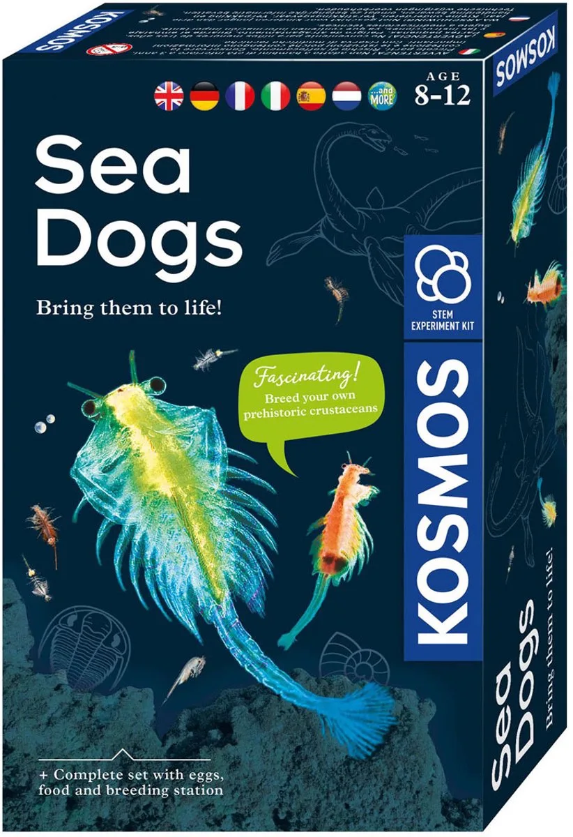 Experimenteerset - Kweek Je Eigen Pekelkreeftjes - Ontdek Artemia Uit de Tijd van de Dinosauriërs - Inclusief Vergrootglas - STEM Speelgoed - Vanaf 8 Jaar von KOSMOS in Sea Dogs – Produktfoto