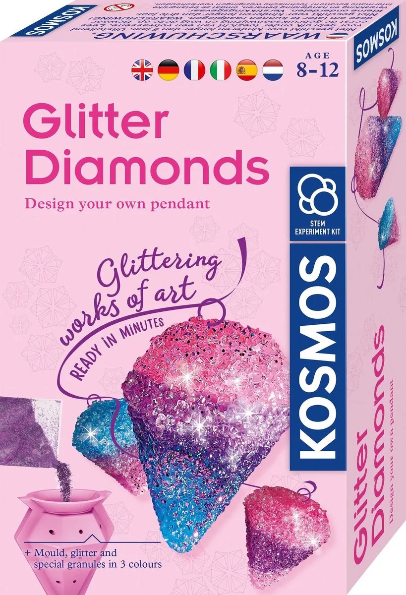 Glitter Diamanten Maken fra KOSMOS i Lyserød – produktbillede