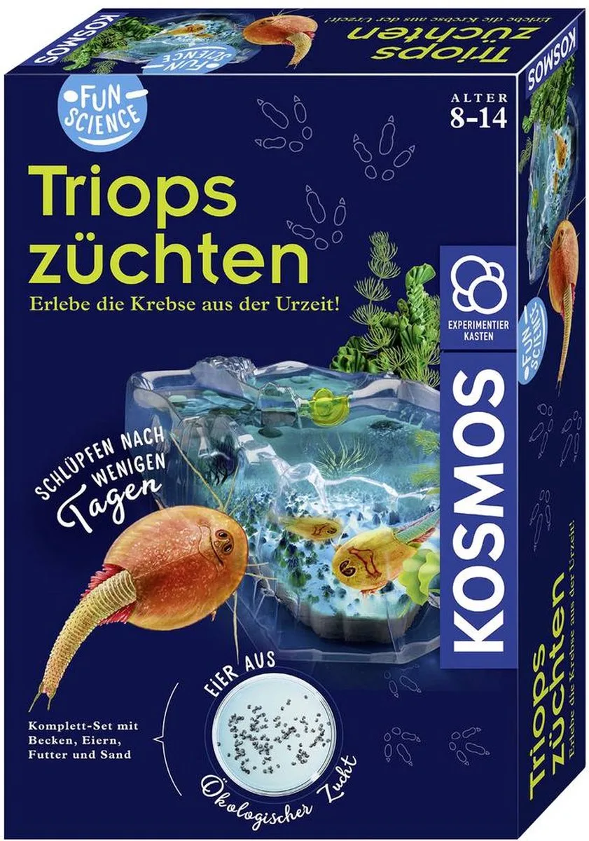 Kosmos 637231 Fun Science Triops züchten Experimenteerdoos vanaf 8 jaar by KOSMOS in Multicolour – product photo