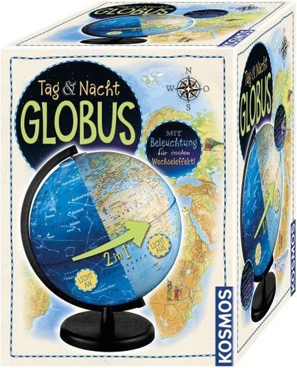 Tag & Nacht Globus, Experimentierkasten von KOSMOS in Mehrfarbig – Produktfoto