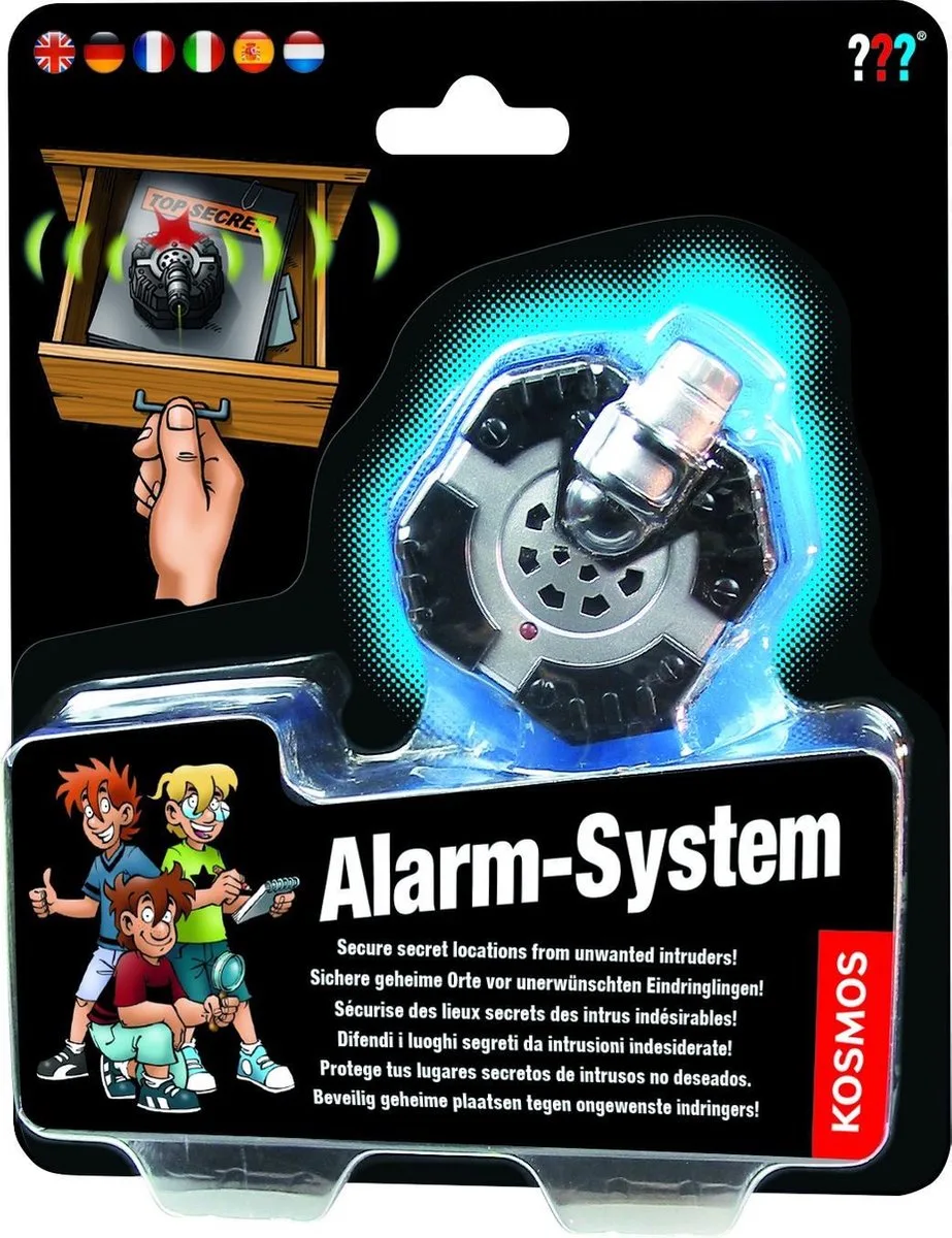 Spy Labs Alarm-System – Spionagespeelgoed – Bouw je eigen werkend alarmsysteem – Inclusief sirene en sensorcomponenten – Alarmsysteem van KOSMOS in Spy Labs – Alarm-System – productfoto