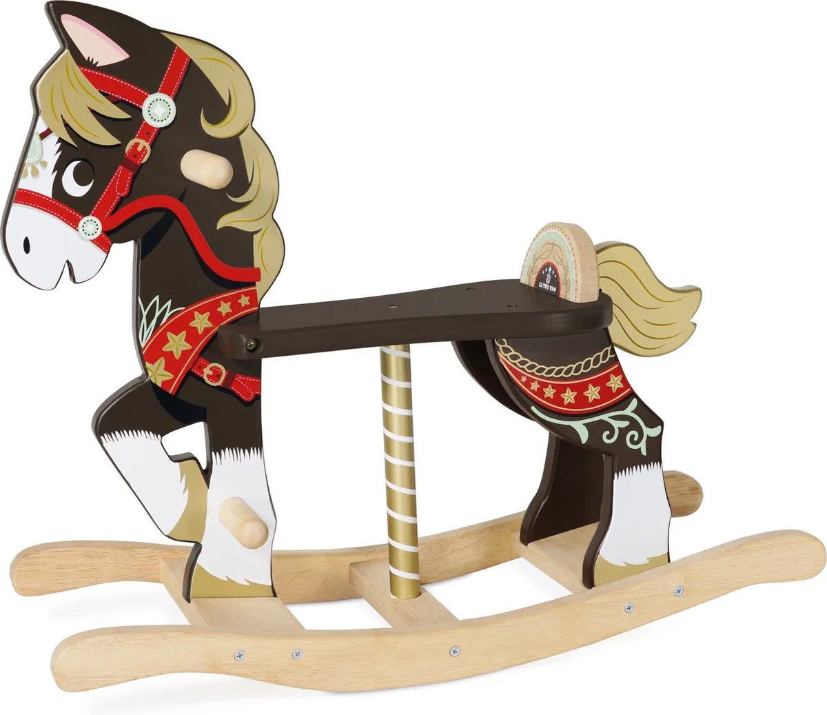 Carrousel hobbelpaard van Le Toy Van in Bruin – productfoto