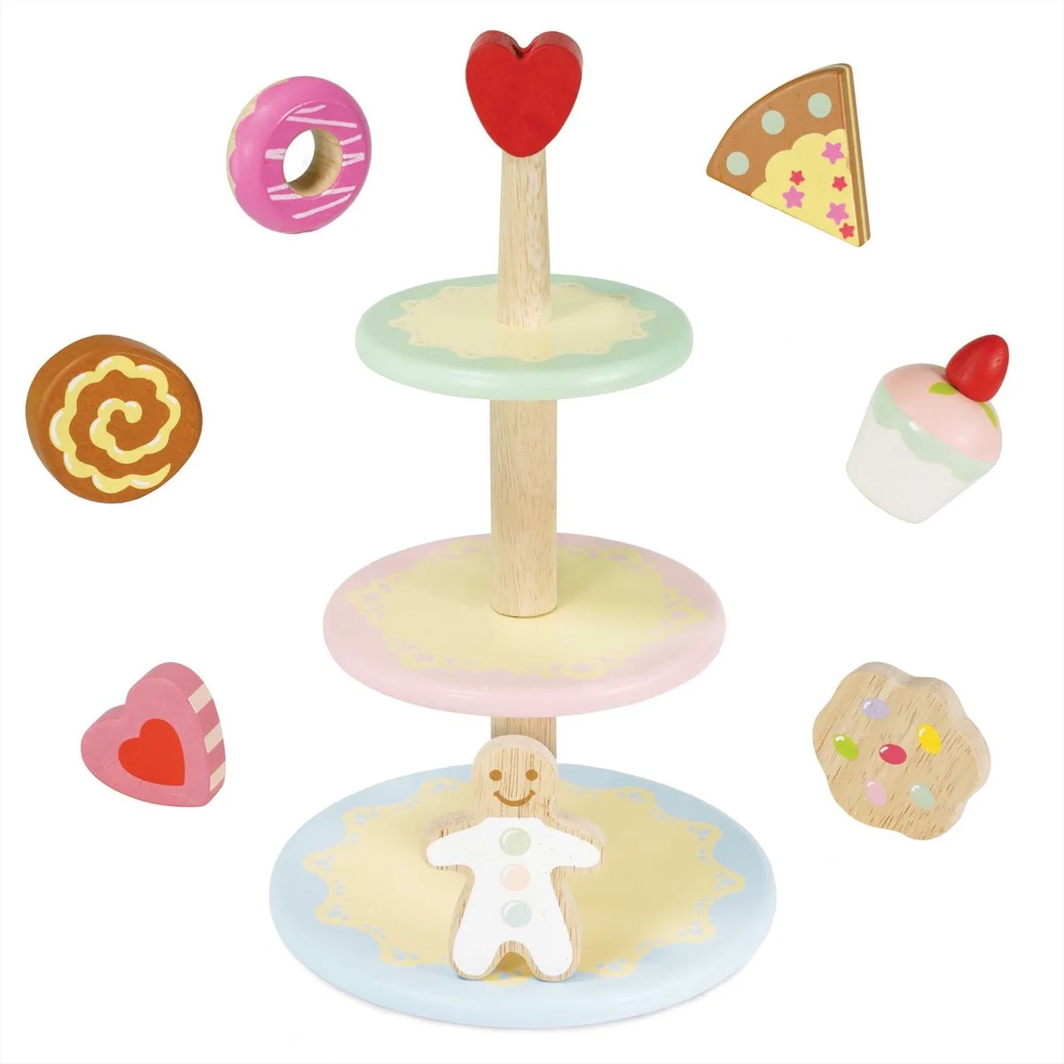 Honeybake Cake Stand Set(TV283) /Toys fra Le Toy Van i Flerfarvet – produktbillede