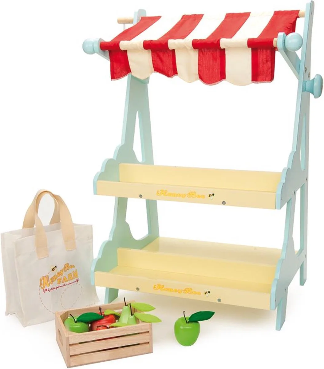 Honeybee Markt - Houten kinderkeuken fra Le Toy Van i Licht blauw – produktbillede
