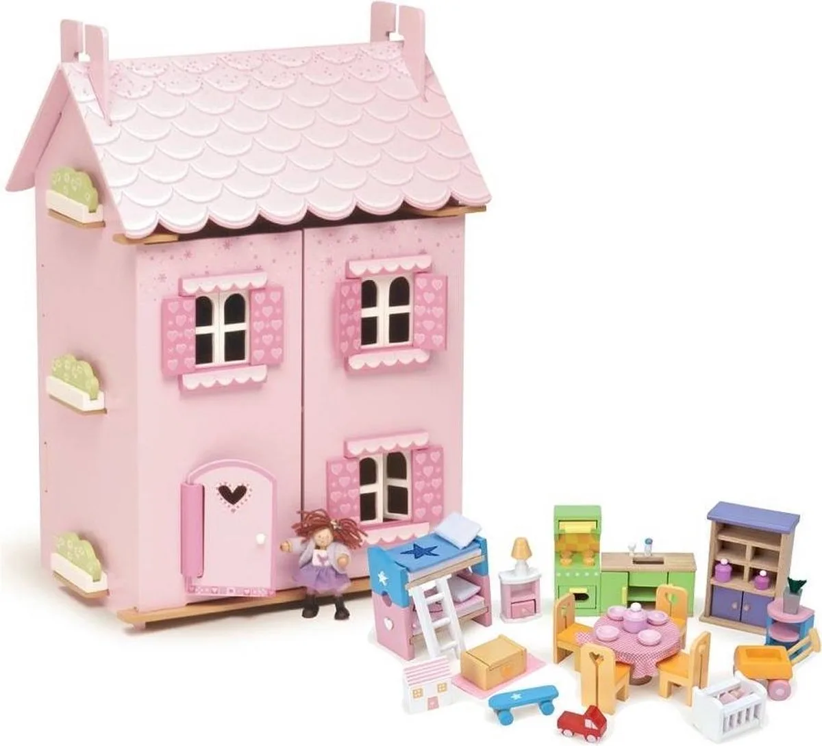 Poppenhuis Droompoppenhuis - Hout fra Le Toy Van i Lyserød – produktbillede