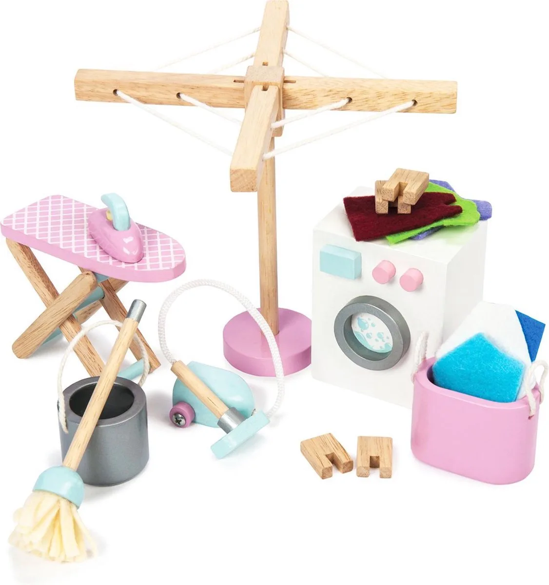 Poppenhuismeubels - De Wasserij - Hout fra Le Toy Van i Flerfarvet – produktbillede