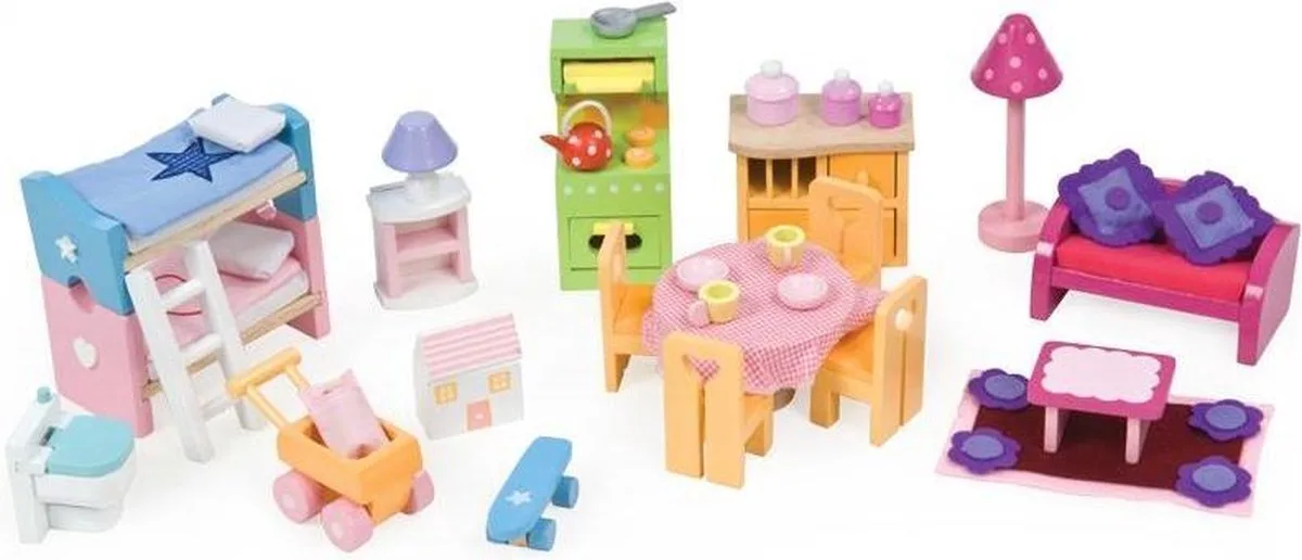 Poppenhuismeubels Deluxe - Hout von Le Toy Van in Mehrfarbig – Produktfoto