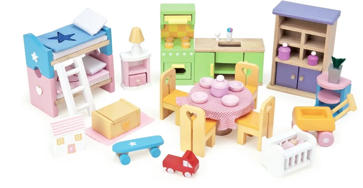 Poppenhuismeubels Startset - Hout de Le Toy Van en Multicolore – photo du produit