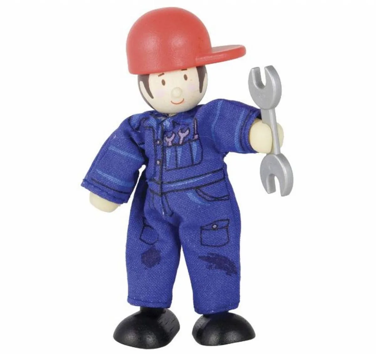Poppenhuispoppetje jongen - Monteur - Budkins från Le Toy Van i Flerfärgad – produktbild