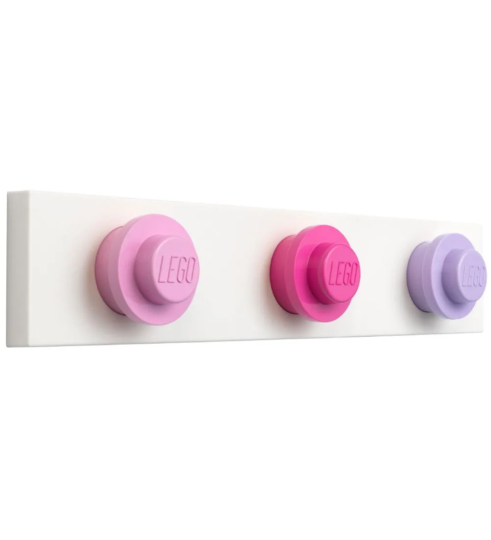 Knagerække - 33 cm - Lilla/Rosa von LEGO – Produktfoto