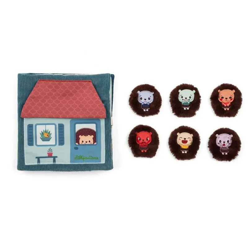 Livre En Tissu Lion Of Emotions de Lilliputiens en Multicolore – photo du produit 3 sur 6