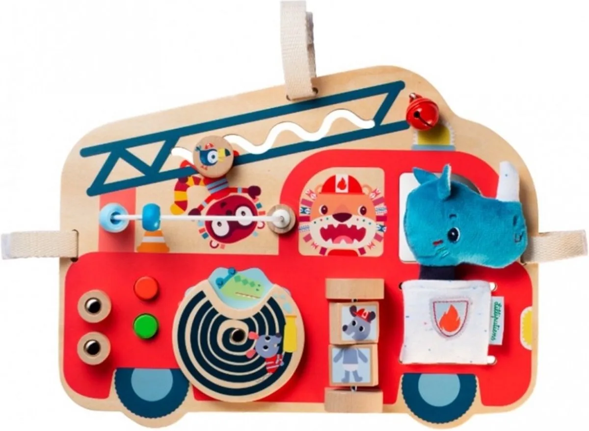 Activiteitenpaneel - Brandweerwagen fra Lilliputiens i Flerfarvet – produktbillede