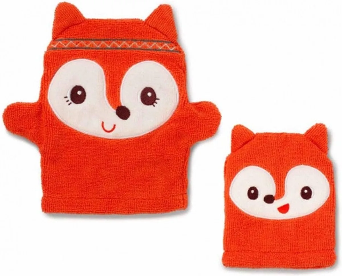Eco washandjes - Alice de vos by Lilliputiens in Multicolour – product photo