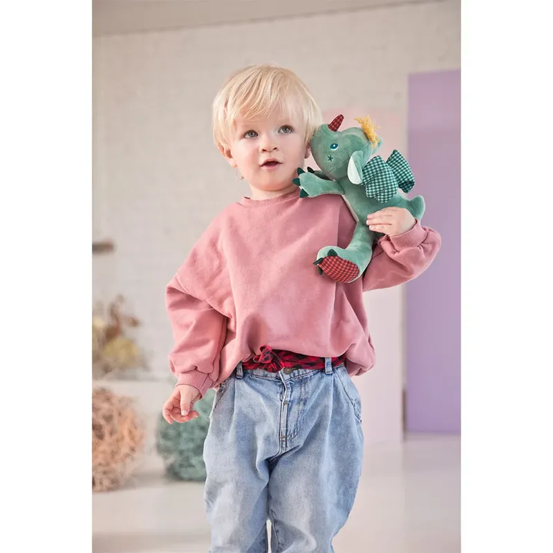 Geluidsdraak knuffel - Joe de draak fra Lilliputiens i Flerfarvet – produktbillede 5 af 6