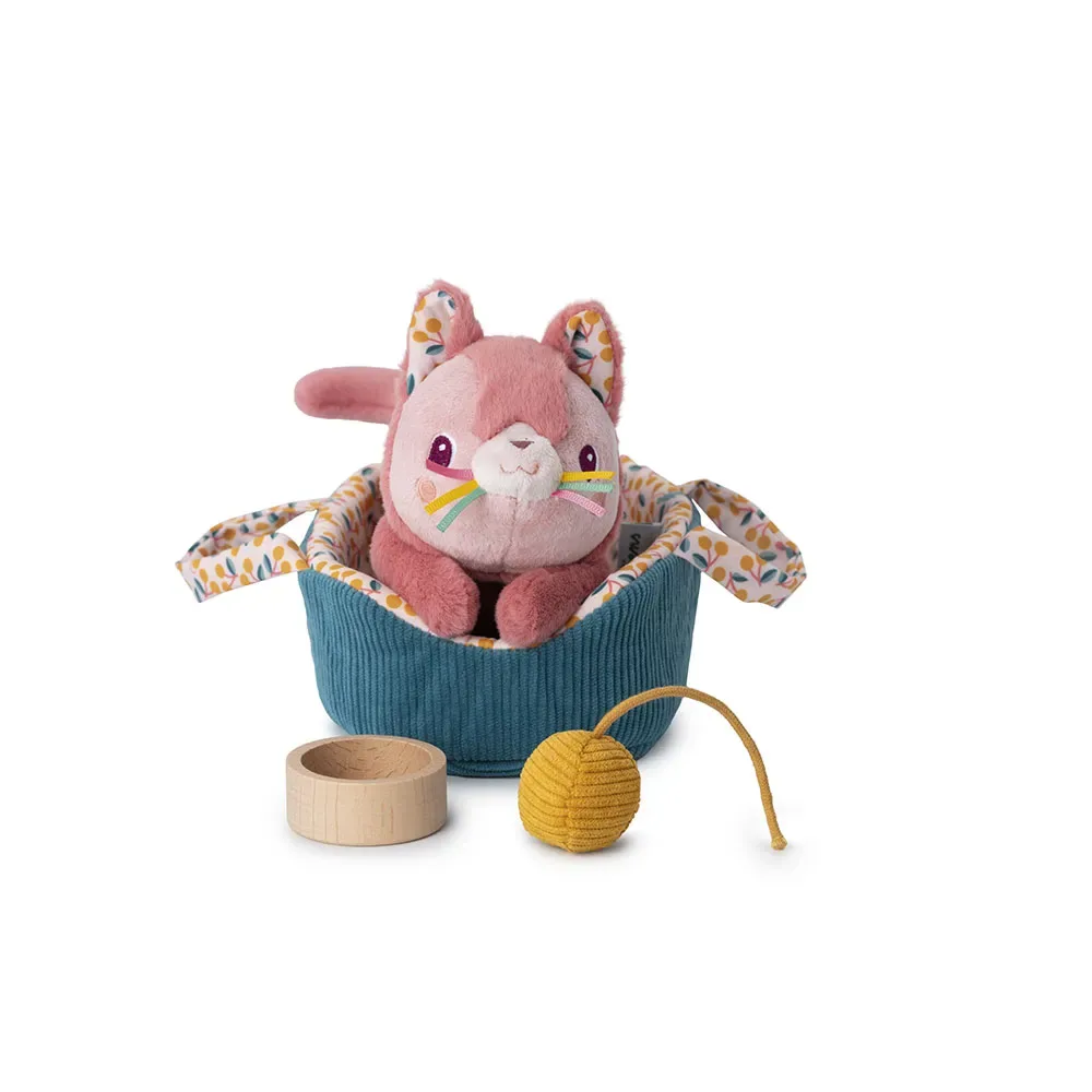 Jeanne Katze Mit Korb Teddy von Lilliputiens – Produktfoto