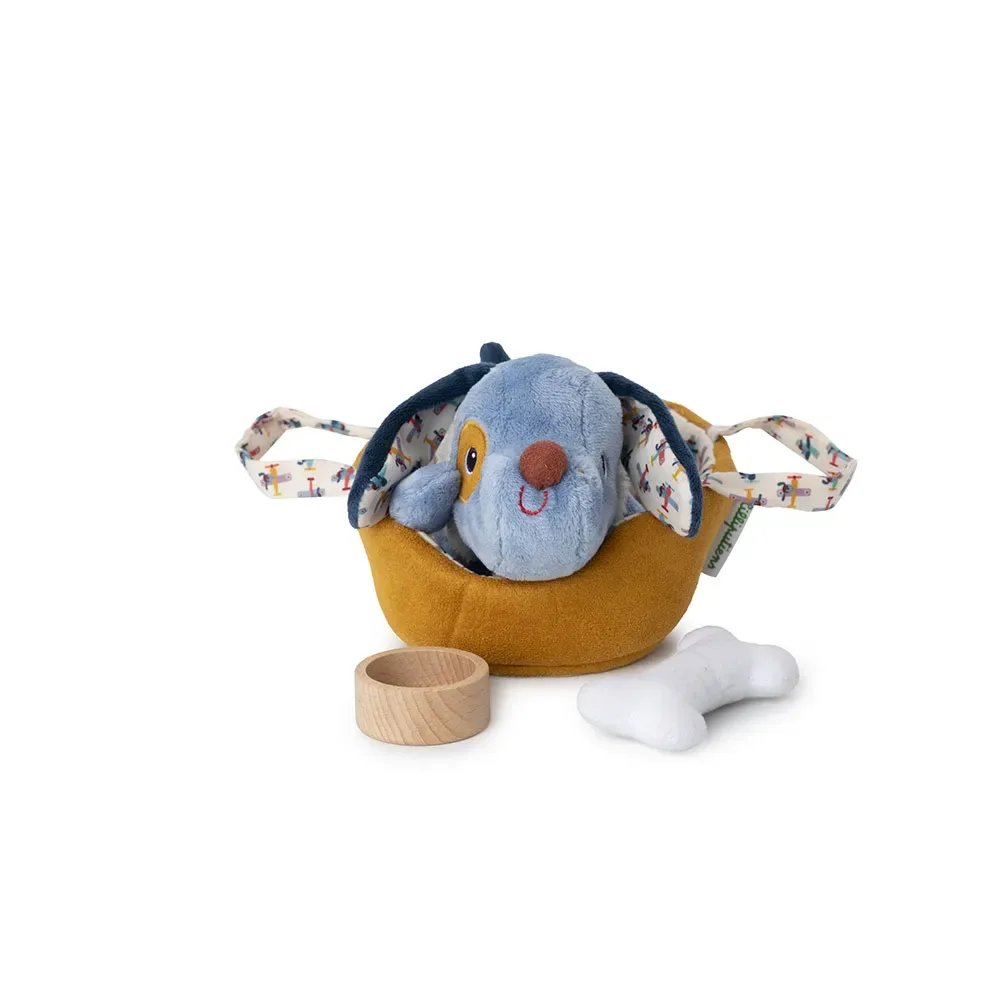 Jules Hund Mit Korb Teddy von Lilliputiens – Produktfoto