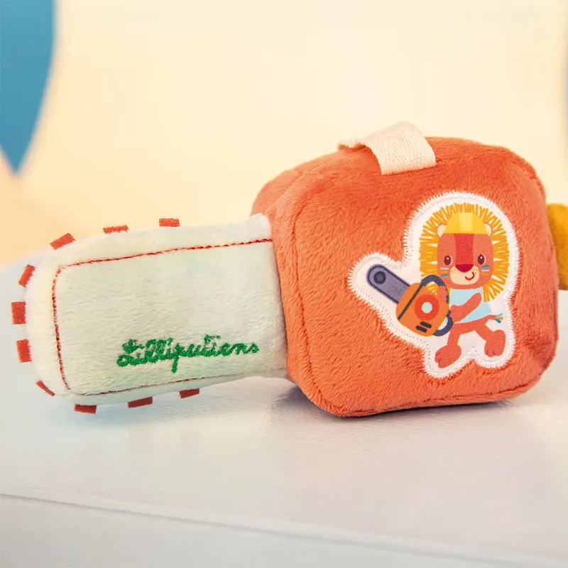 Kettingzaag rammelaar - Jack de leeuw fra Lilliputiens i Kettingzaag Jack De Leeuw – produktbillede 4 af 6