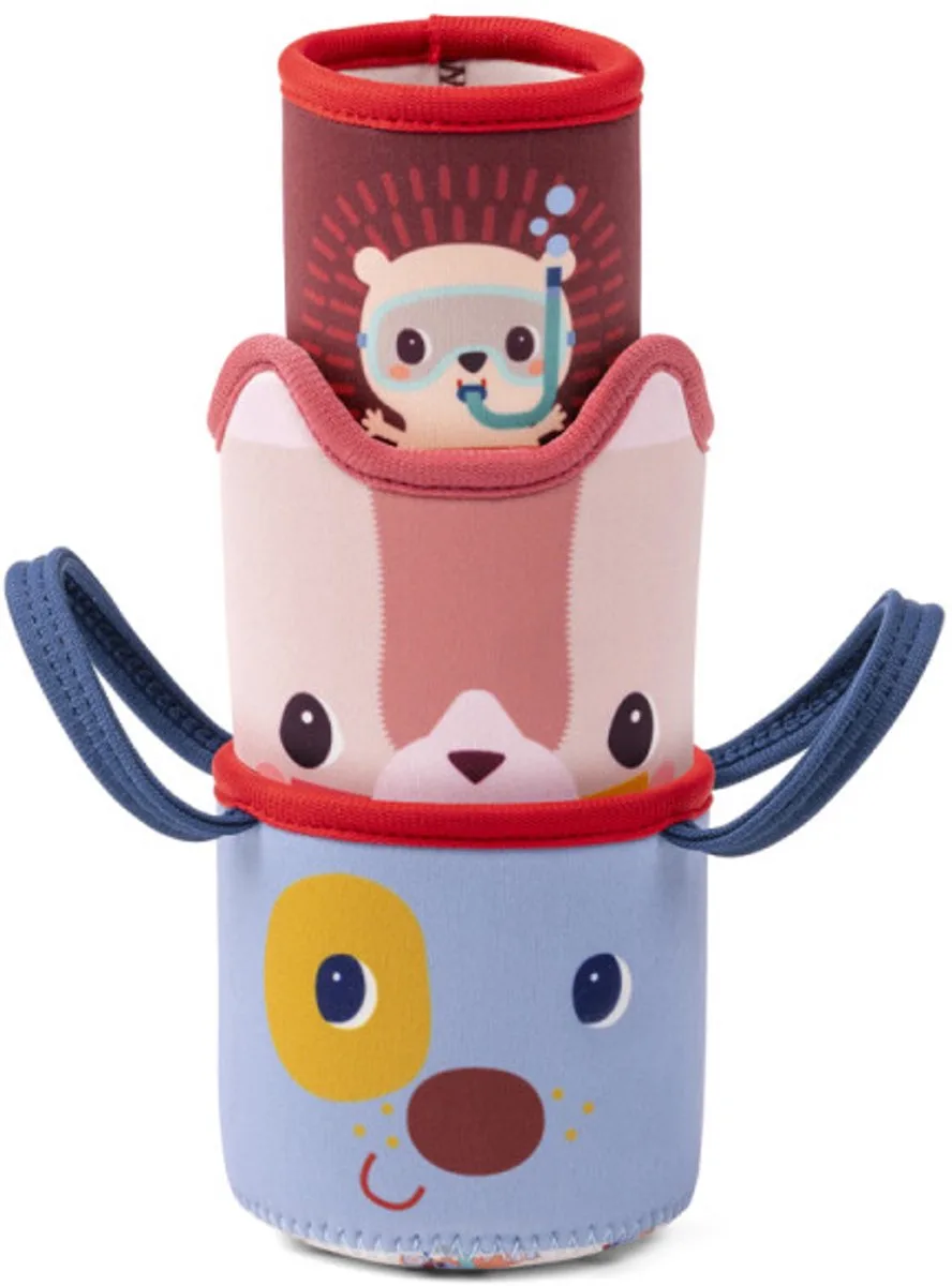 Jules 3 Badbekers van Lilliputiens in Meerkleurig – productfoto