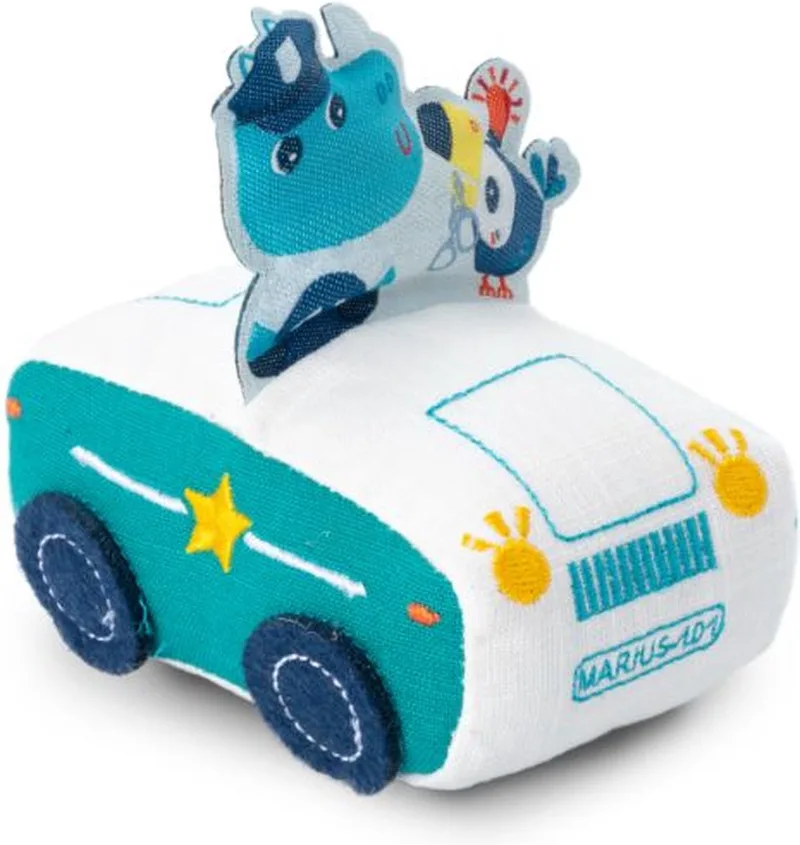 Pullback politieauto - de nijlpaard by Lilliputiens in Marius – product photo