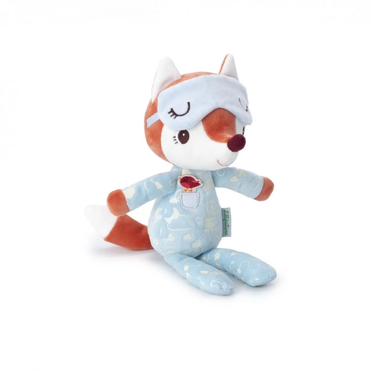 Slaapvriendje - Knuffel Met Glow-In-The-Dark Slaapmasker En Pyjama - 30 Cm - Geschikt Vanaf 6 Maanden van Lilliputiens in Alice – productfoto